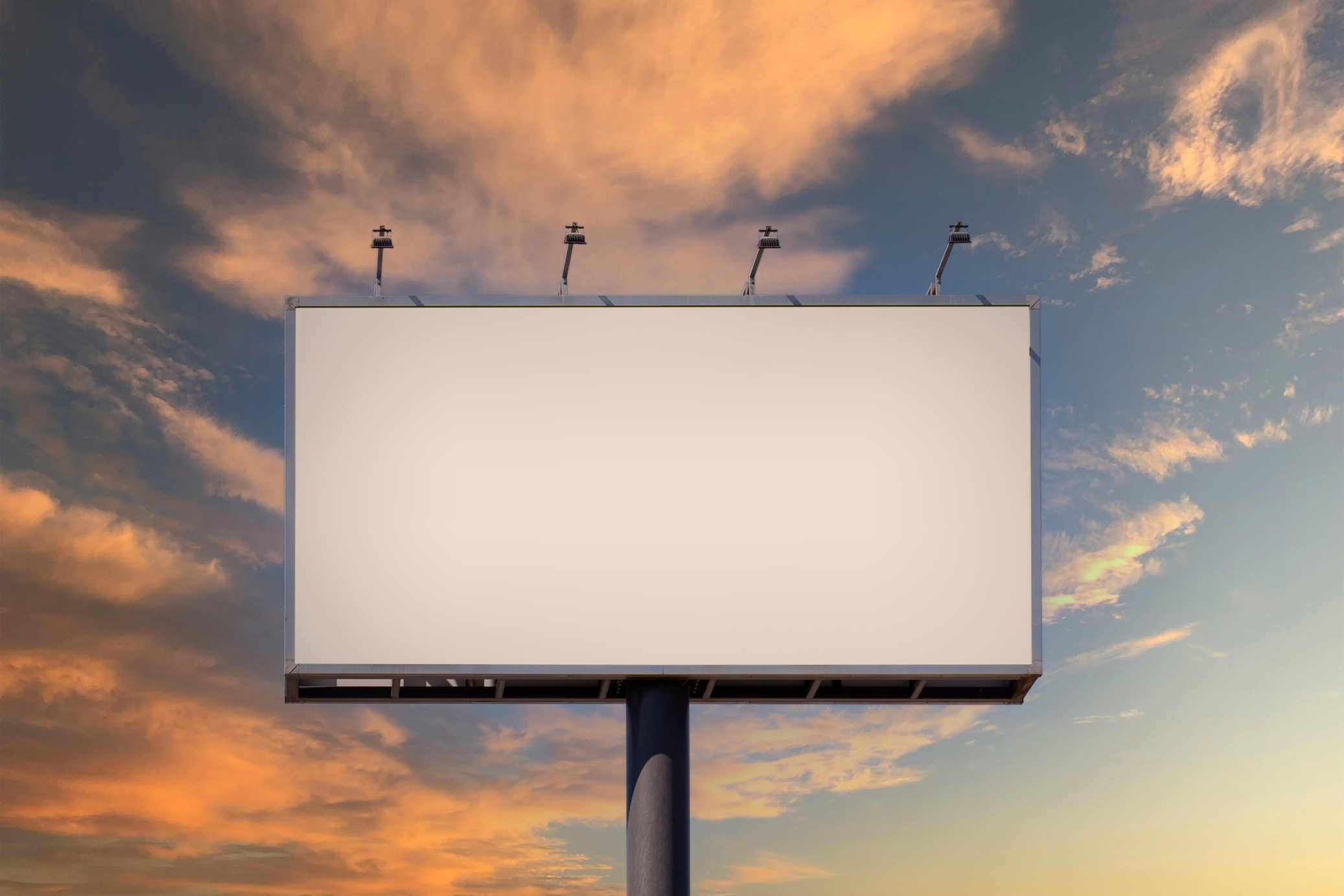 Blank billboard mock up